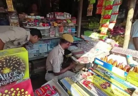 Teliamura: SDM seized sound-crackers ahead of Kali Puja
